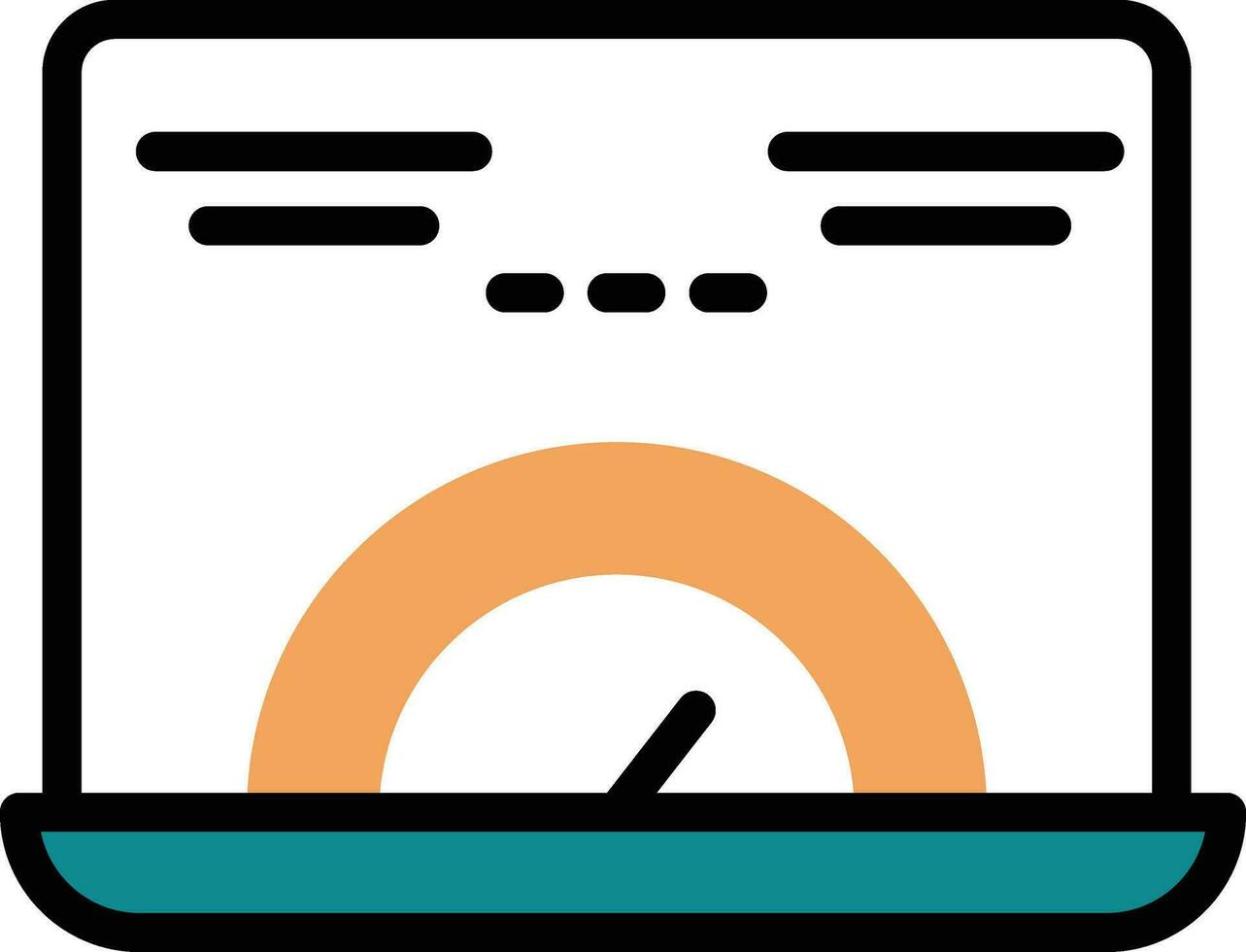 il computer portatile velocità vettore illustrazione su un' sfondo.premio qualità simboli.vettore icone per concetto e grafico design.