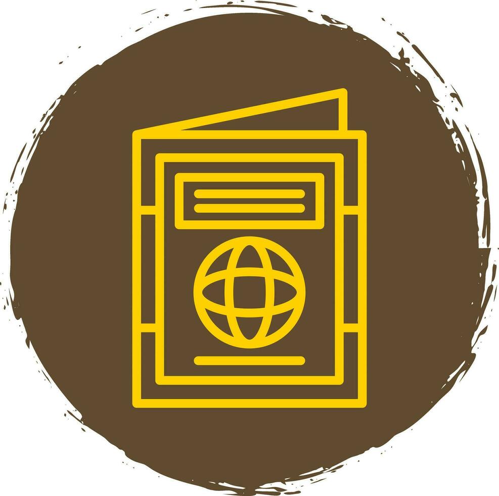internazionale passaporto vettore icona design