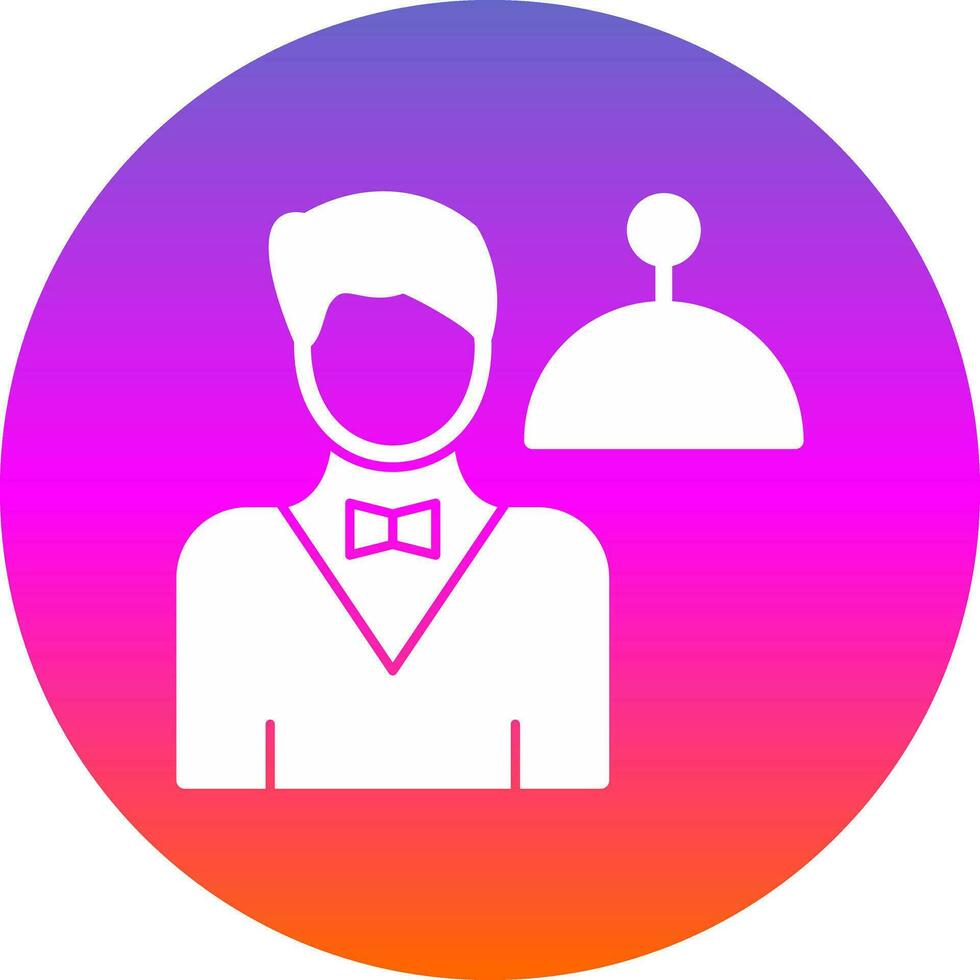 Cameriere vettore icona design
