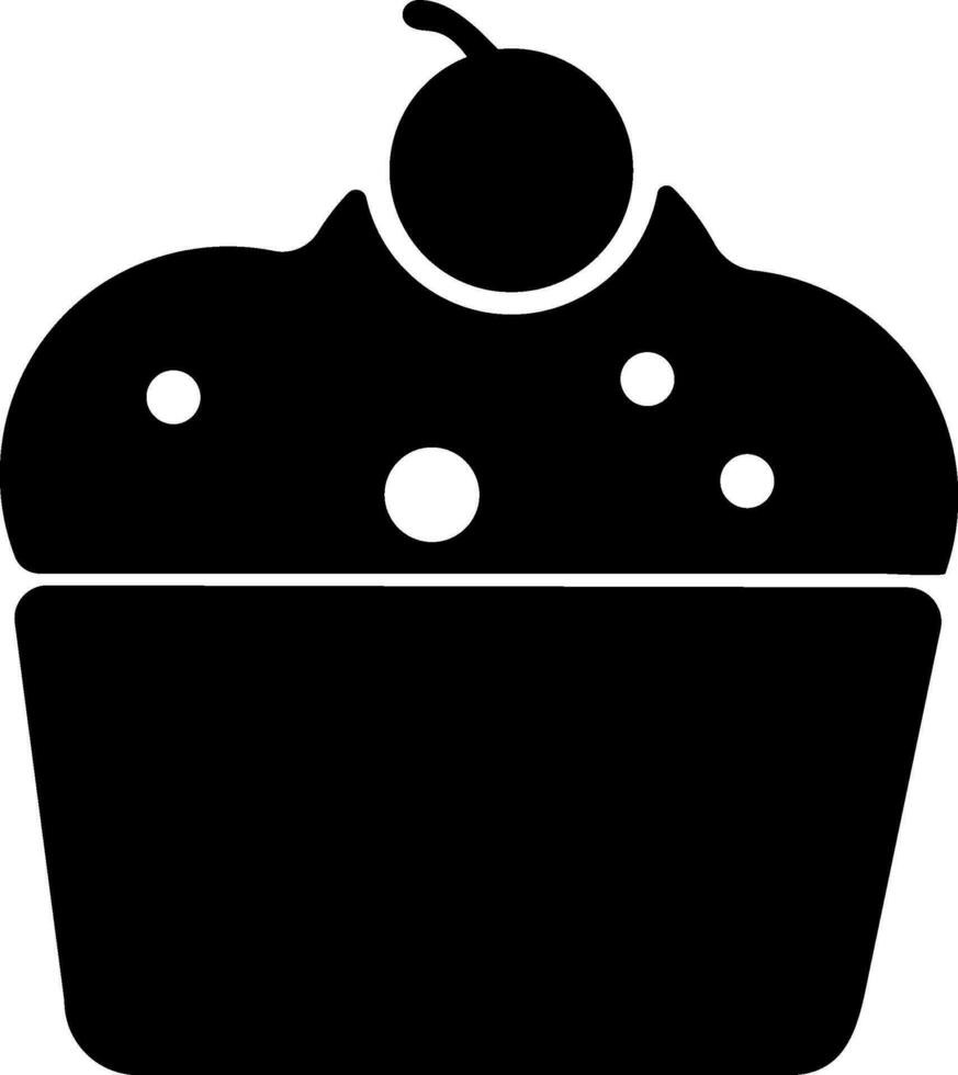 illustrazione di dolce delizioso cupcake. vettore