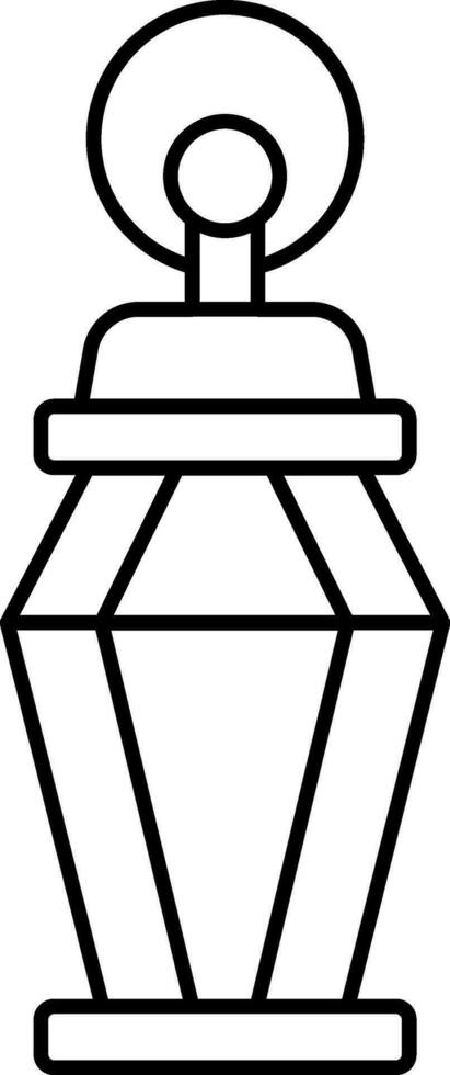 ictus stile Arabo lanterna icona o simbolo. vettore