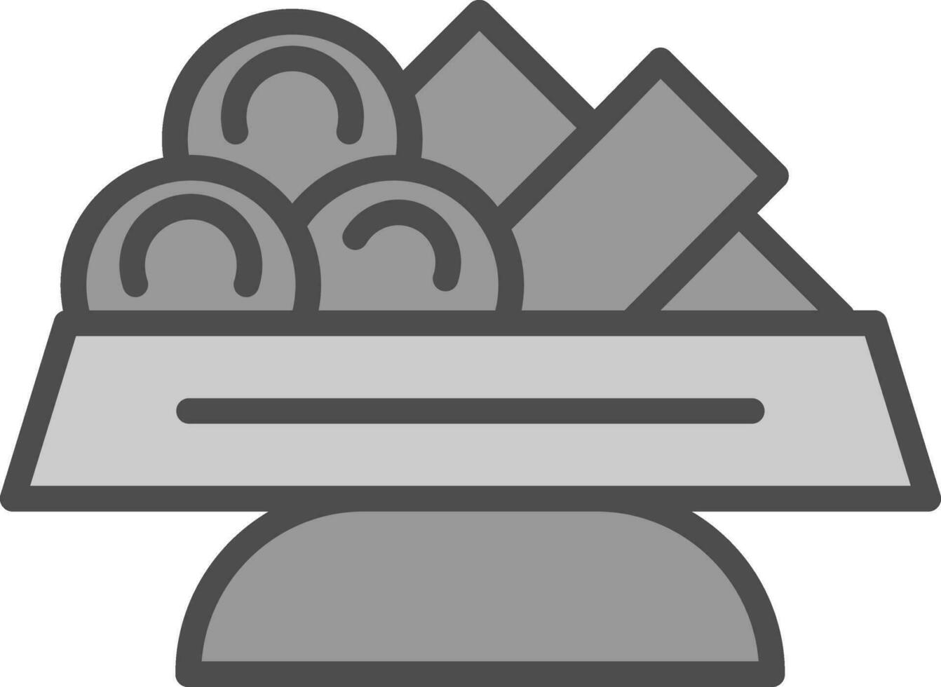 moules frites vettore icona design