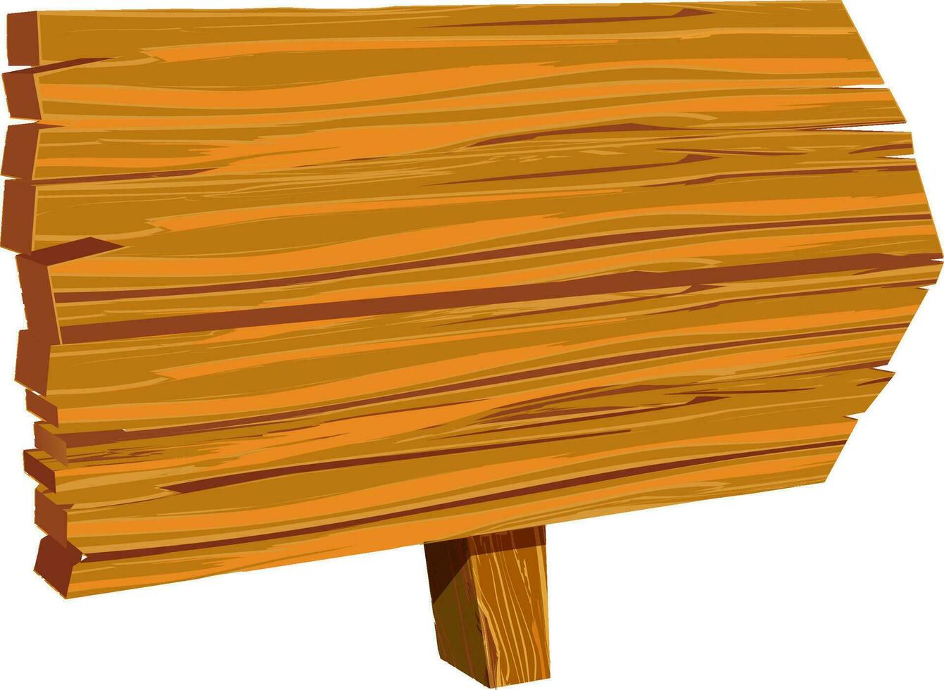 Marrone di legno tavola design. vettore