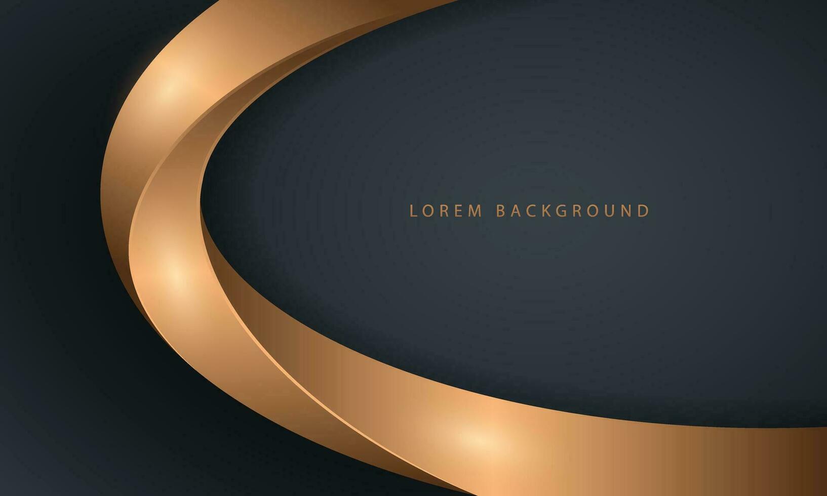 astratto sfondo e oro cerchio forme con d'oro elementi vettore