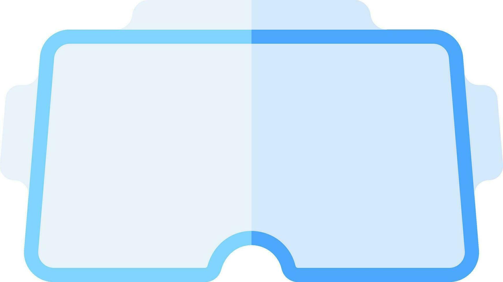 illustrazione di sicurezza bicchiere icona nel blu colore. vettore
