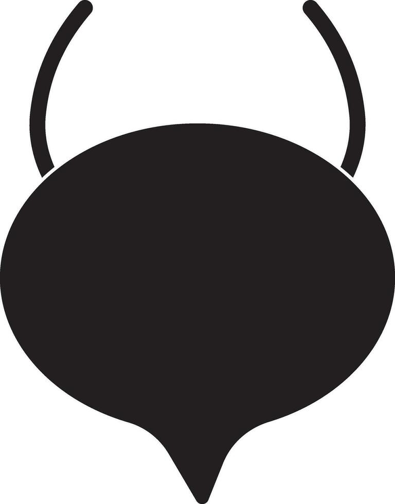 silhouette stile di Vescica urinaria icona per umano corpo. vettore