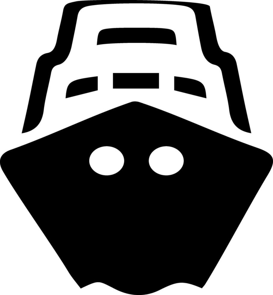 nave barca nel piatto stile illustrazione. vettore