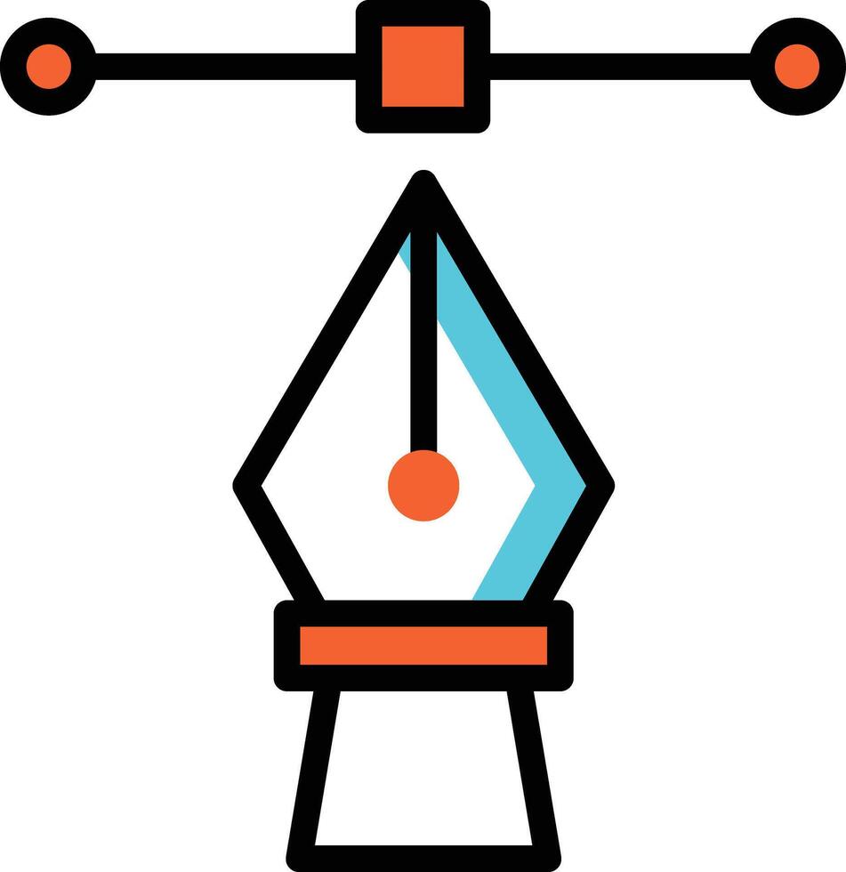 penna attrezzo vettore illustrazione su un' sfondo.premio qualità simboli.vettore icone per concetto e grafico design.