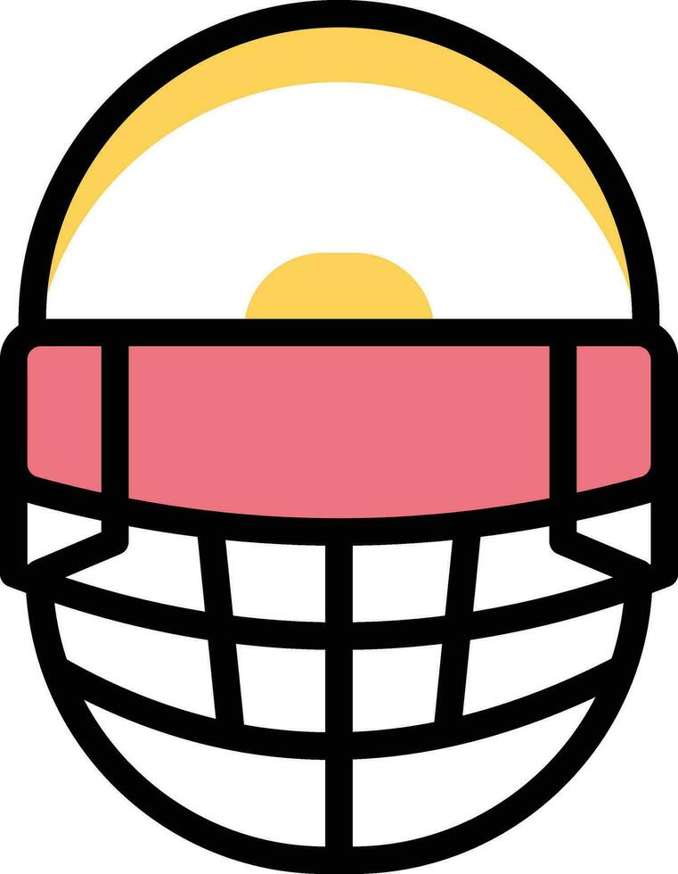 illustrazione vettoriale del casco su uno sfondo. simboli di qualità premium. icone vettoriali per il concetto e la progettazione grafica.