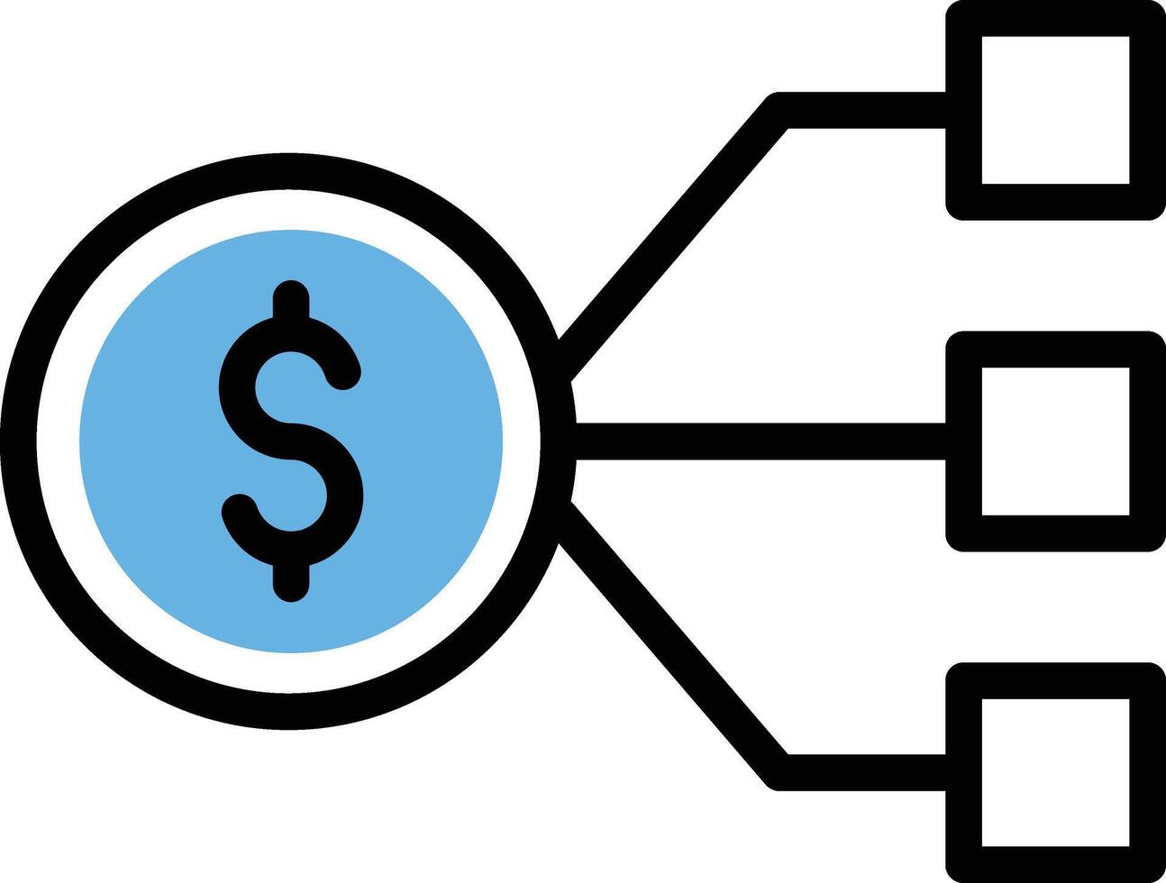 illustrazione vettoriale della rete del dollaro su uno sfondo. simboli di qualità premium. icone vettoriali per il concetto e la progettazione grafica.