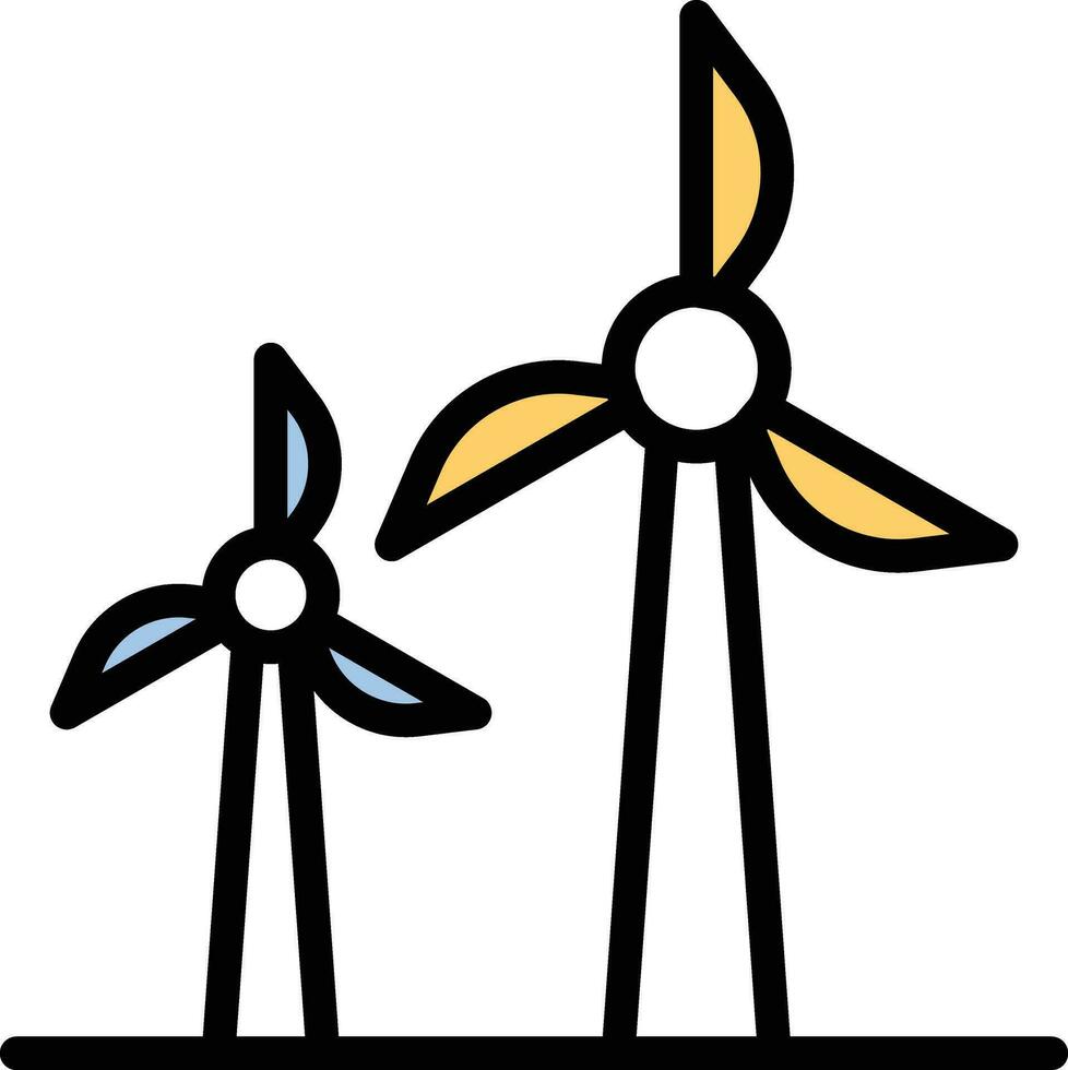 illustrazione vettoriale del mulino a vento su uno sfondo. simboli di qualità premium. icone vettoriali per il concetto e la progettazione grafica.