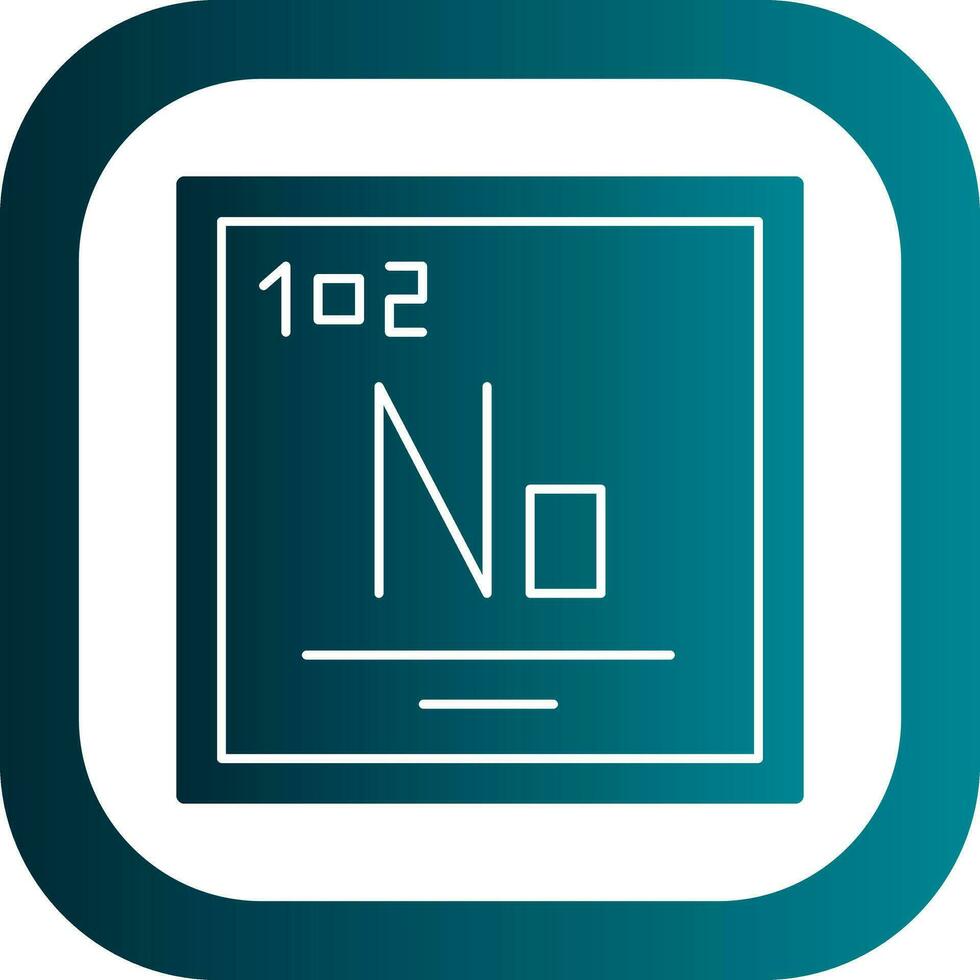 nobelium vettore icona design