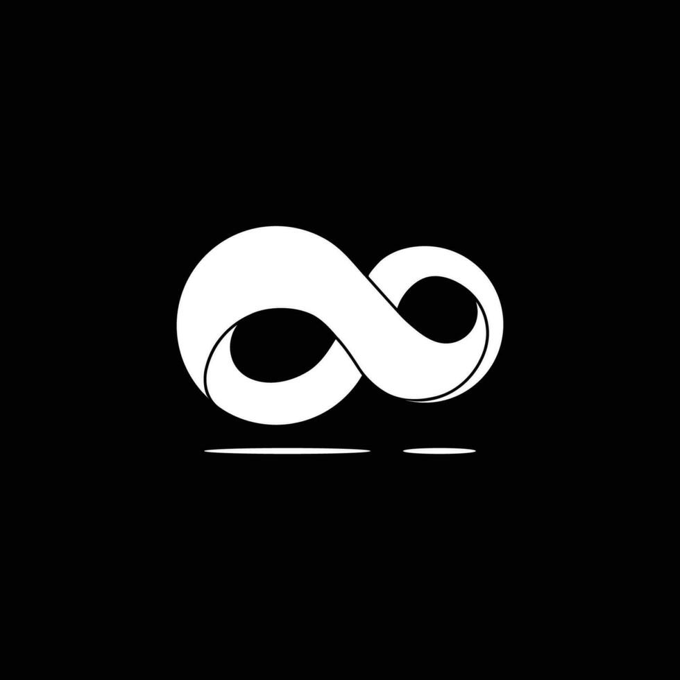 vettore di logo del nastro infinito astratto 3d