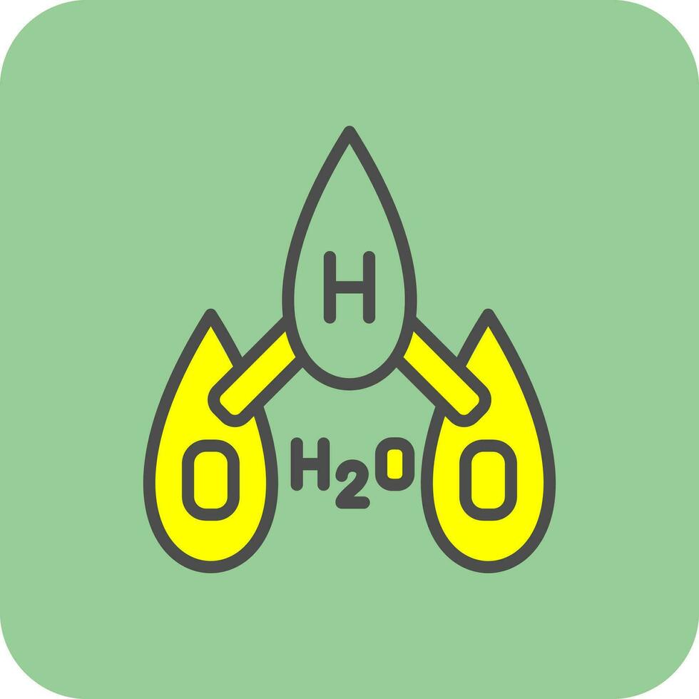 h2o vettore icona design