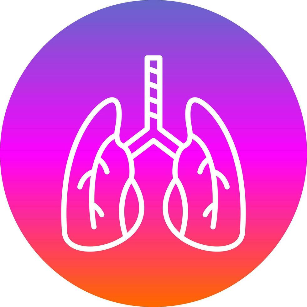 polmoni vettore icona design