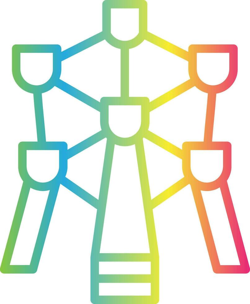 Atomium vettore icona design