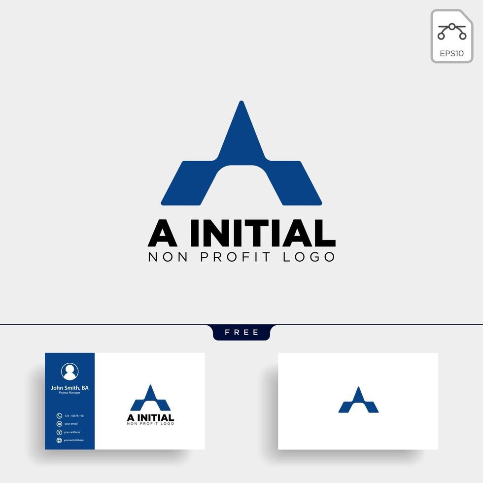 lettera un vettore isolato elemento icona illustrazione vettoriale modello logo aziendale creativo