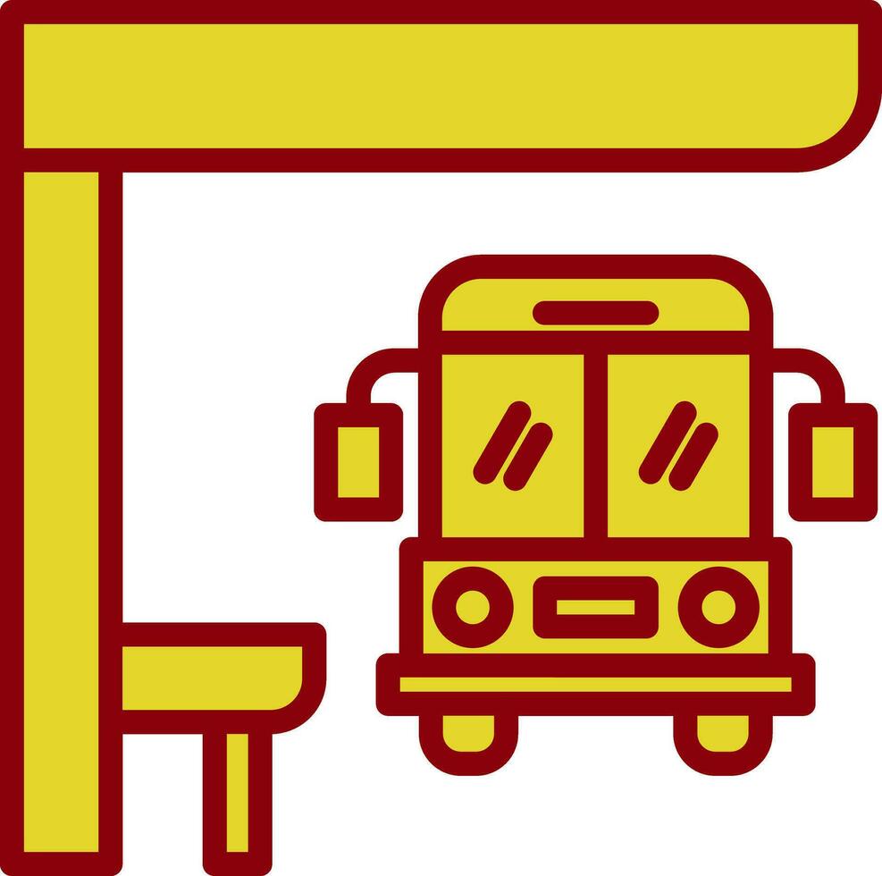 autobus fermare vettore icona design