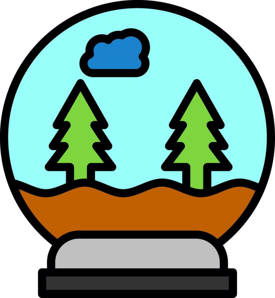 palla di neve vettore icona design