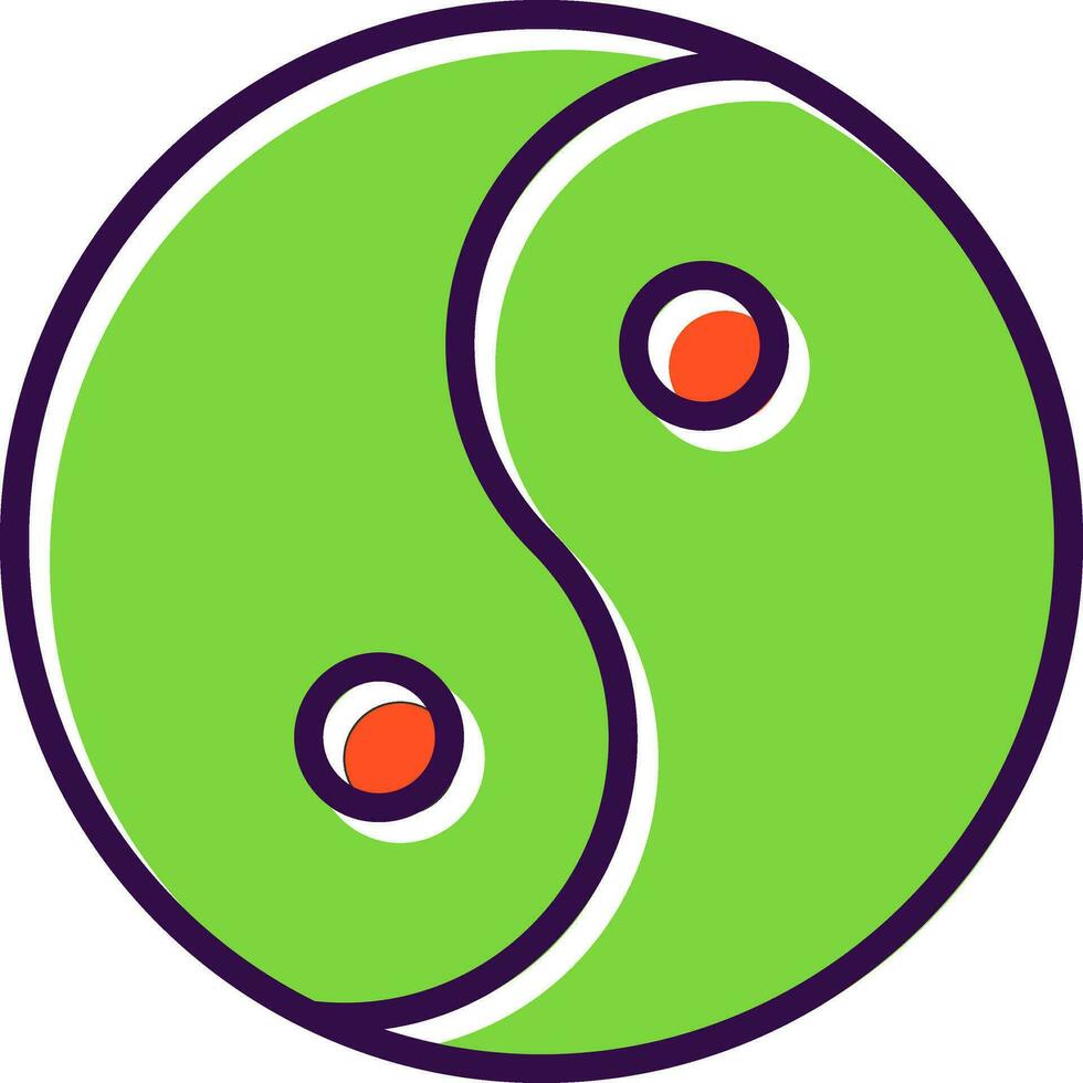 yin yang vettore icona design