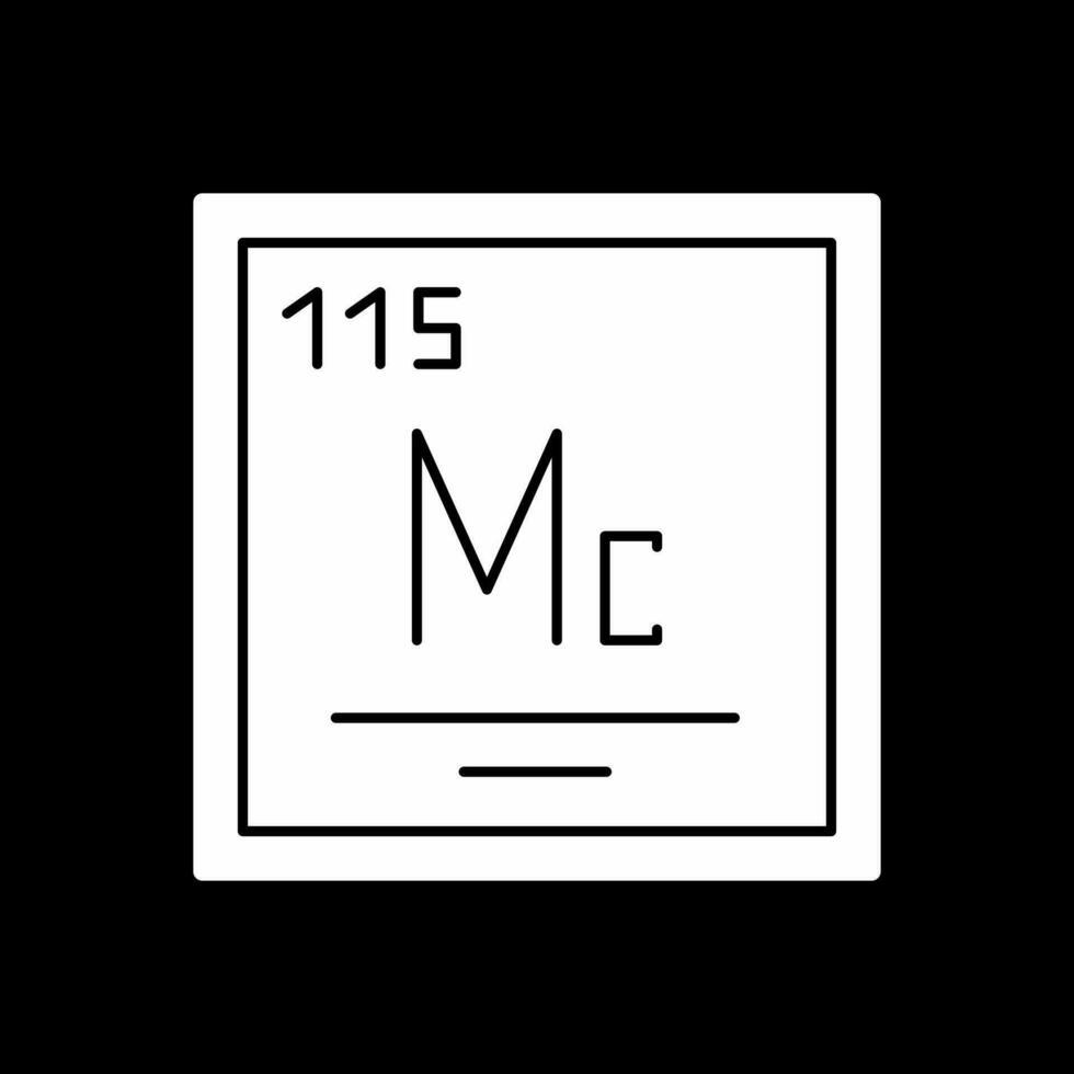 moscovium vettore icona design