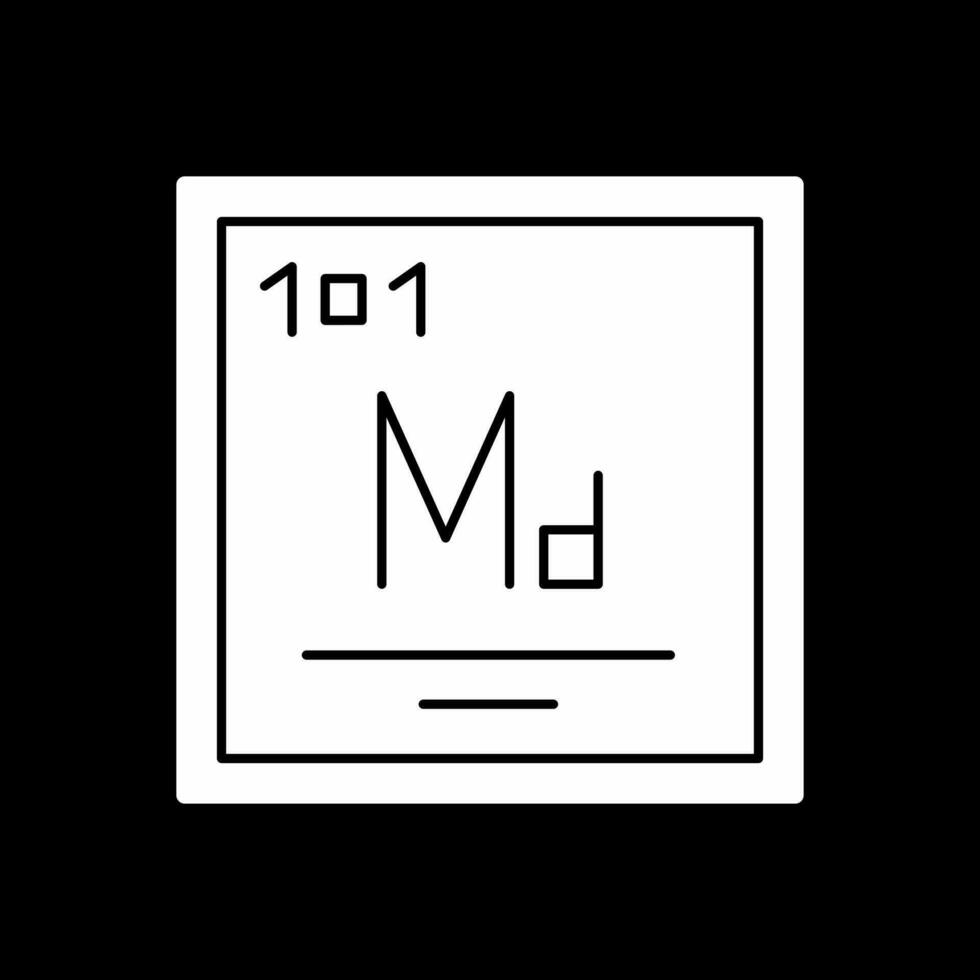 Mendelevio vettore icona design