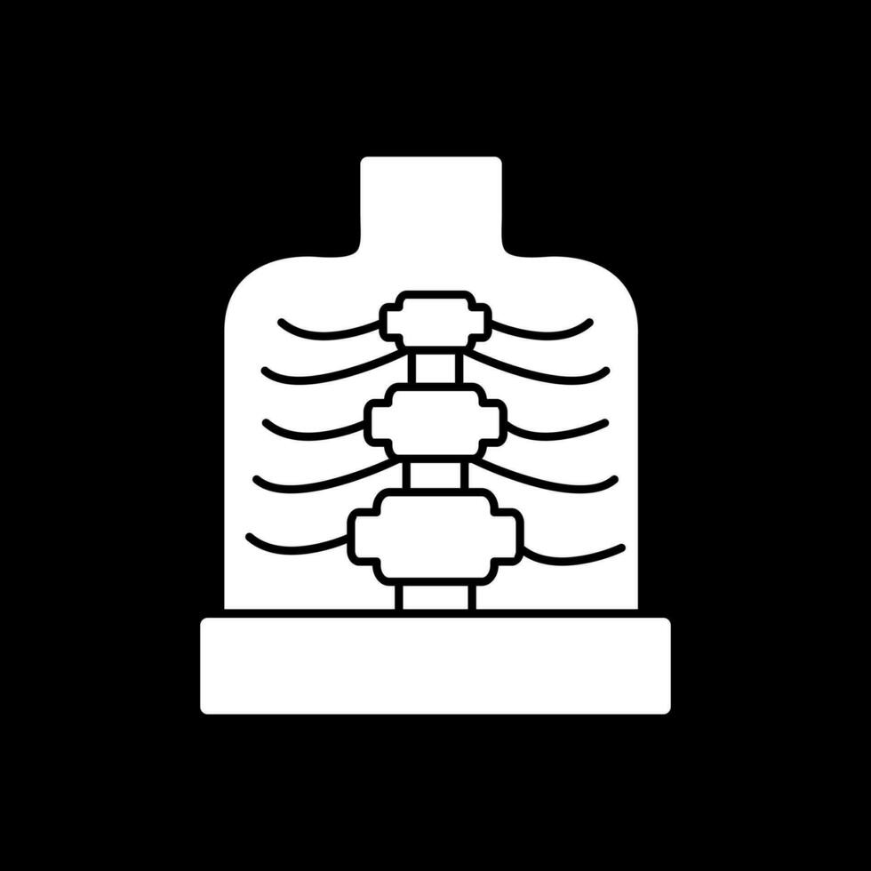 gabbia toracica vettore icona design