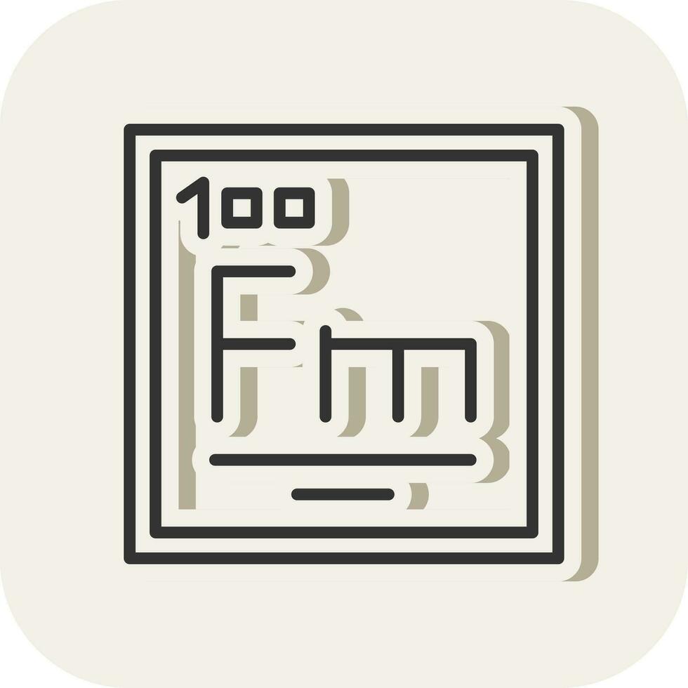 fermium vettore icona design