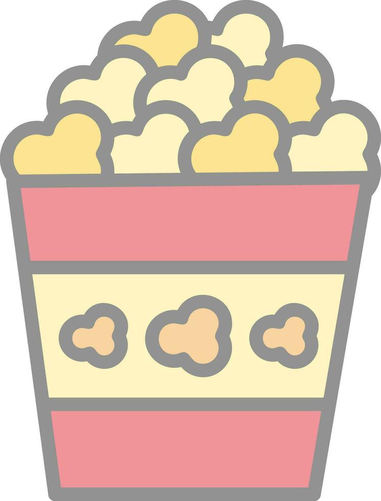 Popcorn vettore icona design