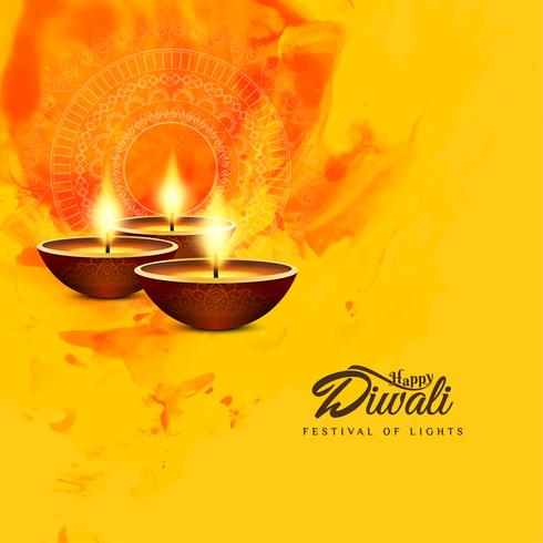 Fondo di Diwali felice religioso astratto vettore