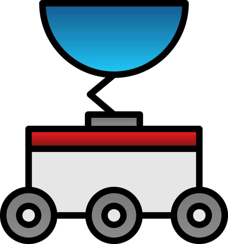 Luna rover vettore icona design