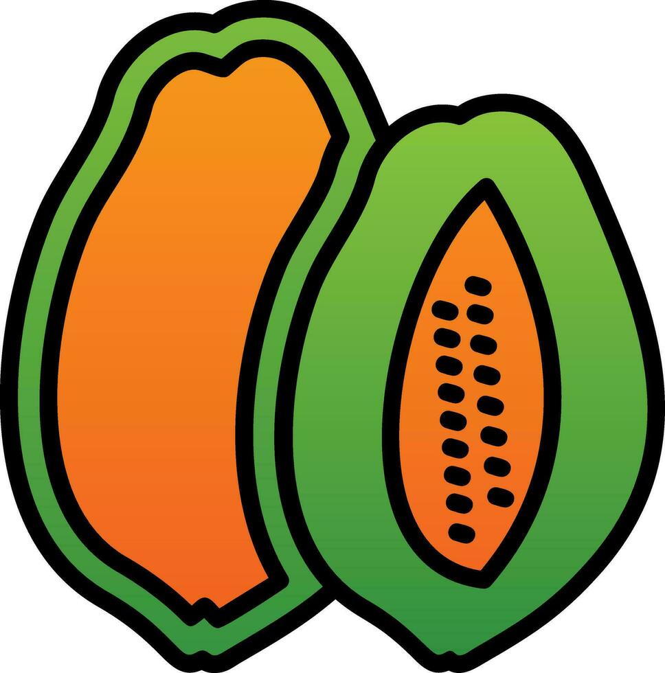 papaia vettore icona design