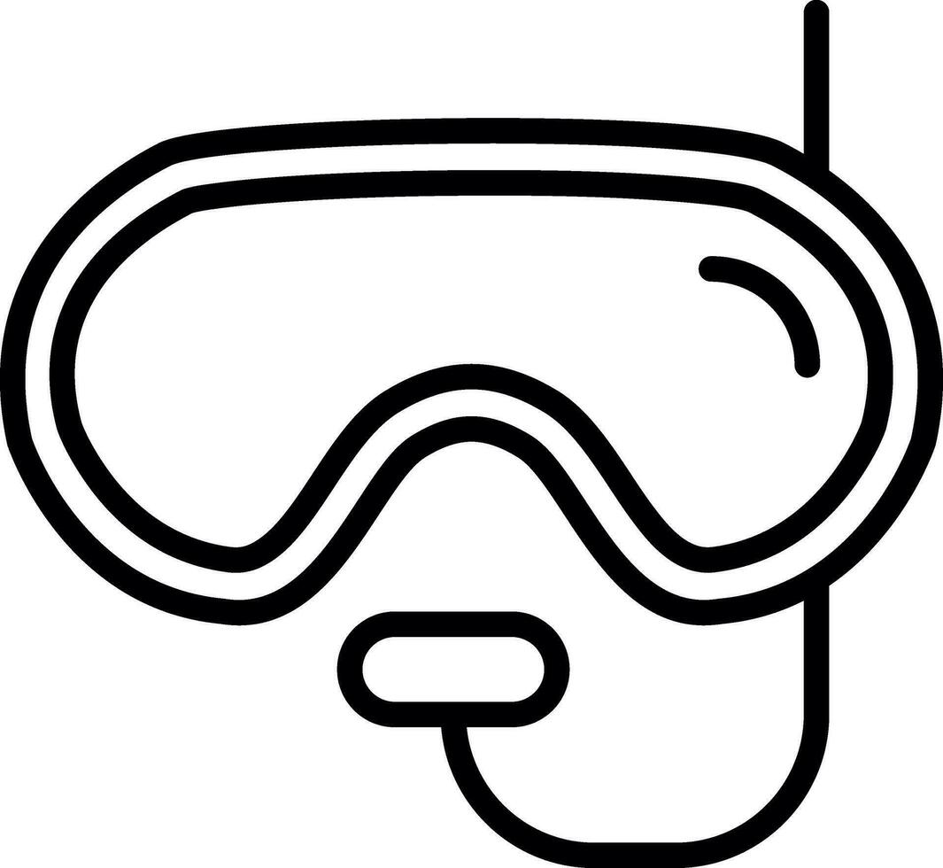 immersione maschera vettore icona design