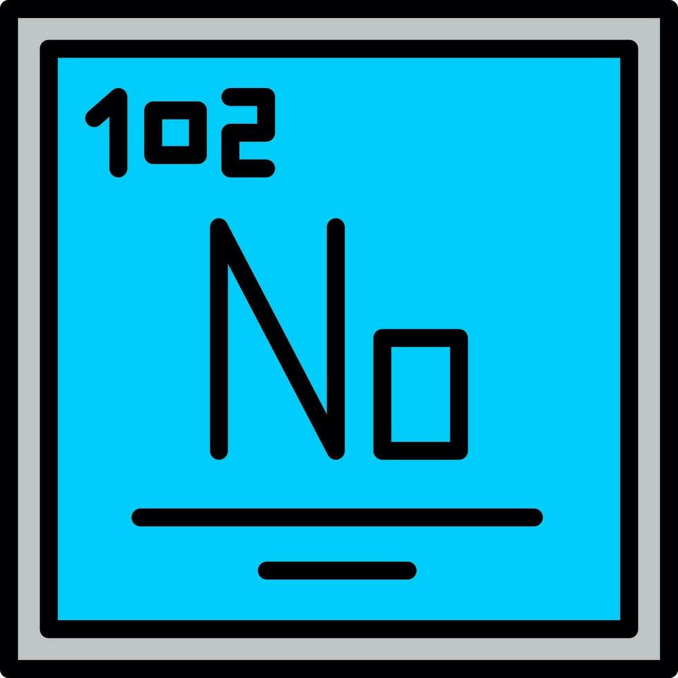 nobelium vettore icona design