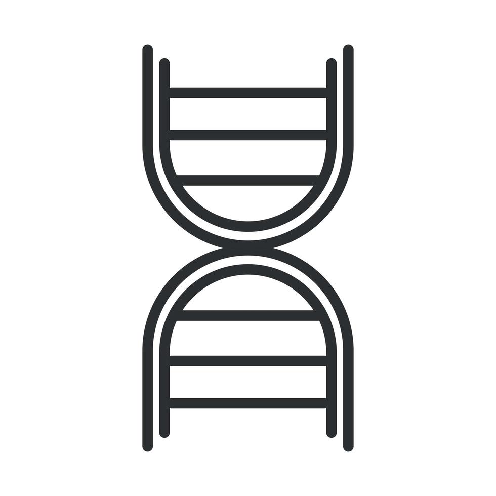 online health molecule dna science covid 19 pandemic line icon vettore