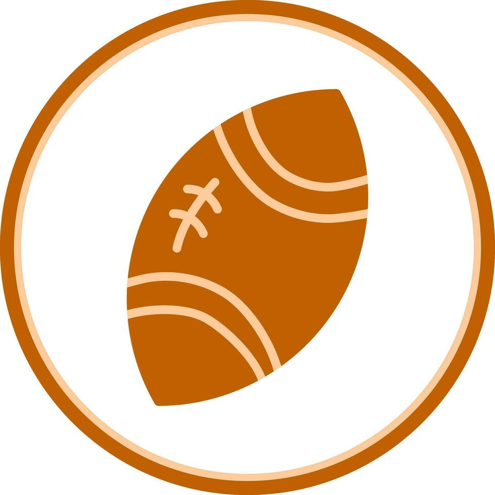 Rugby palla vettore icona design