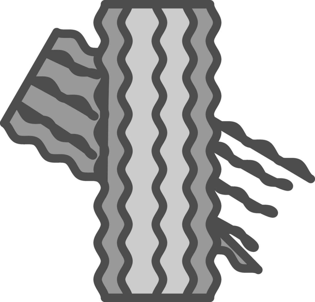 Bacon torta vettore icona design