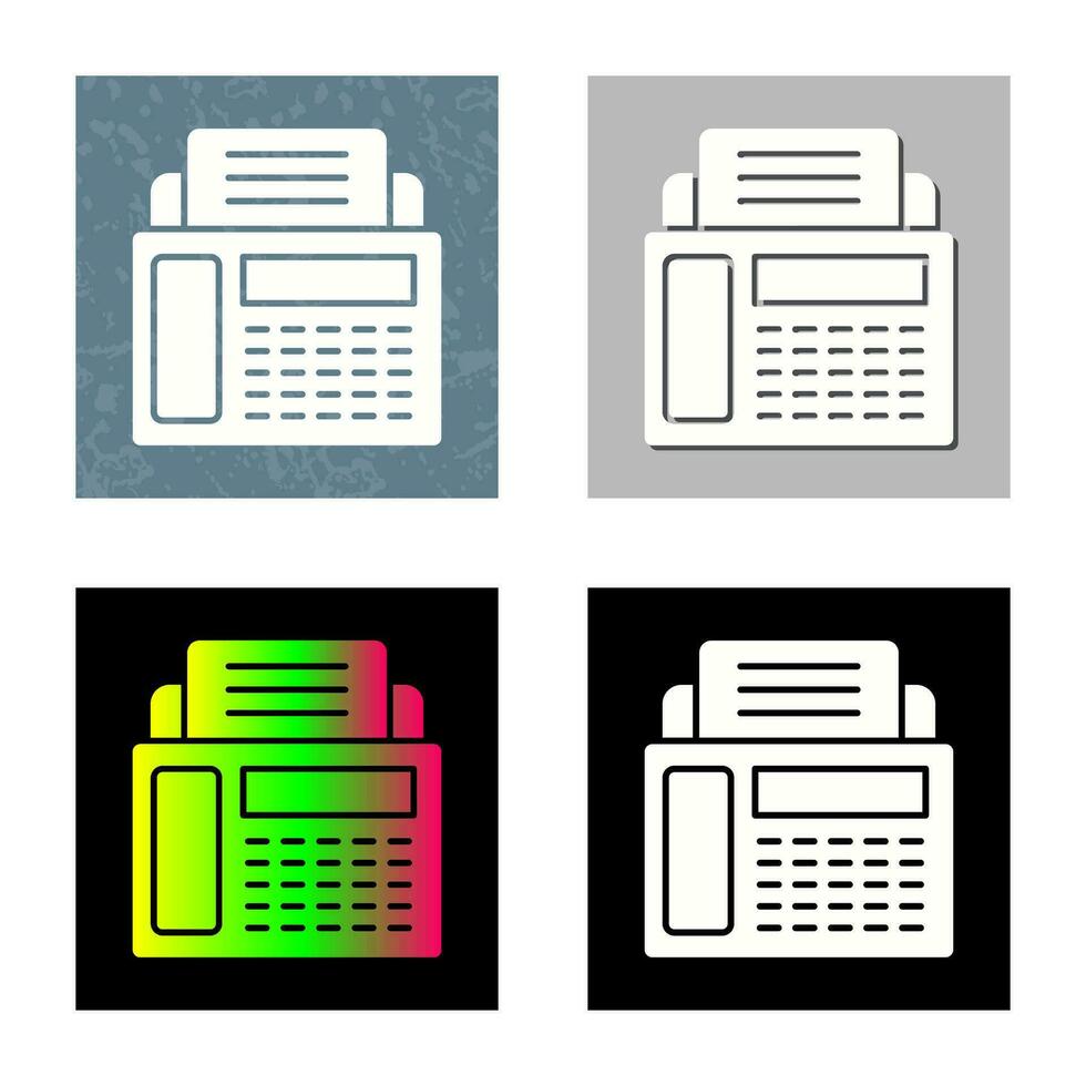 fax macchina vettore icona