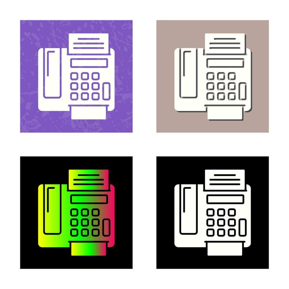 fax macchina vettore icona