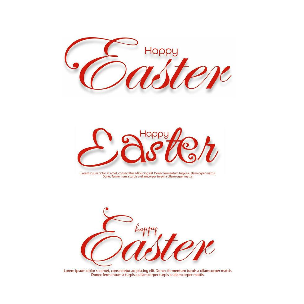 contento Pasqua vettore impostare. un' collezione di tipografico scritti di Pasqua.
