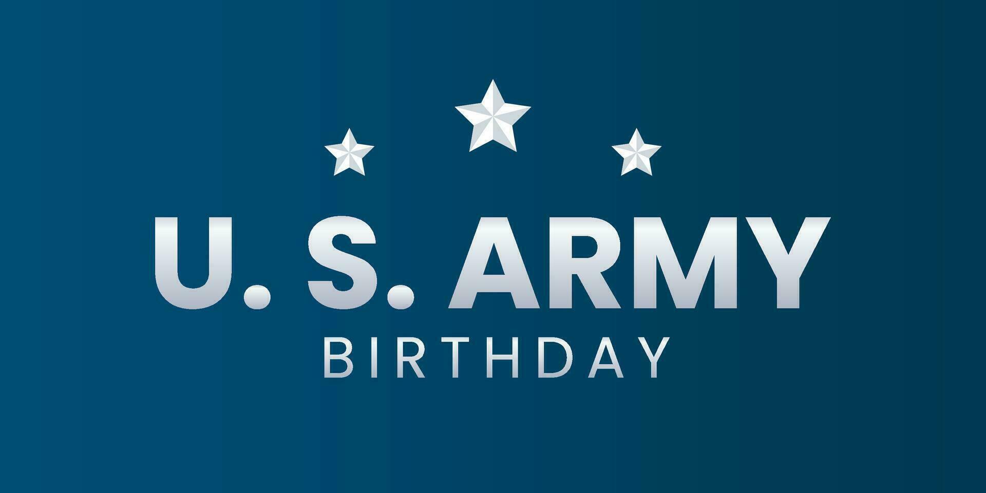 tu. S. esercito compleanno realistico bandiera vettore illustrazione giugno 14.