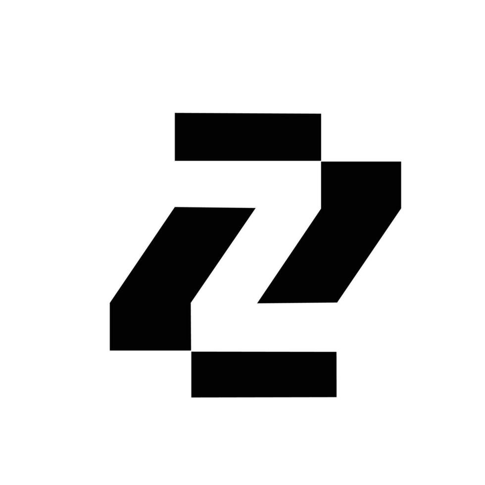 vettore del logo della lettera z
