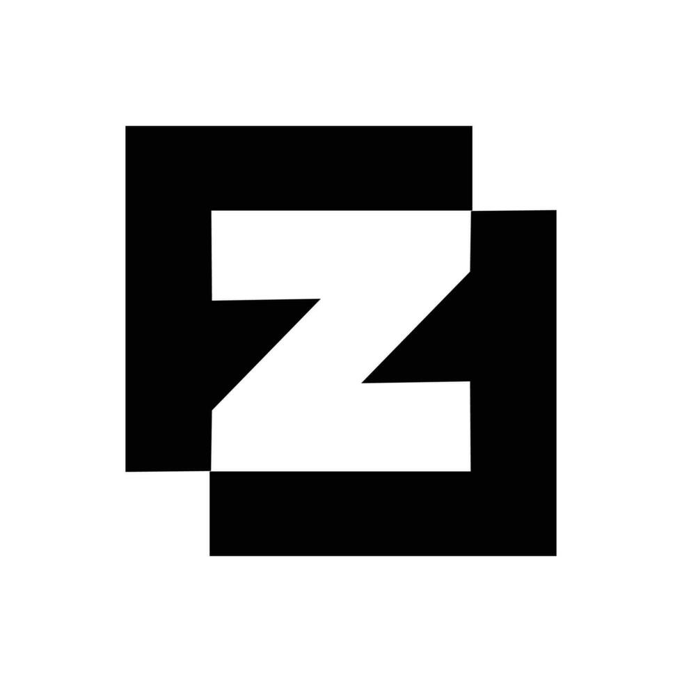 iniziale fz logo vettore