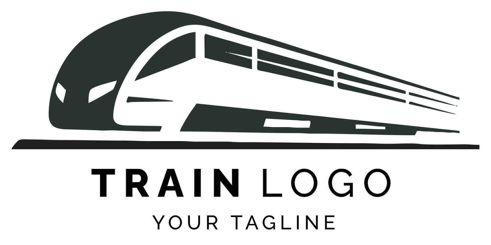 treno logo vettore design illustrazione