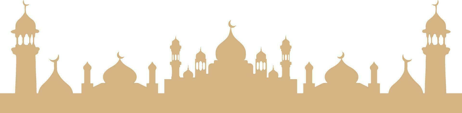 artistico moschea silhouette vettore