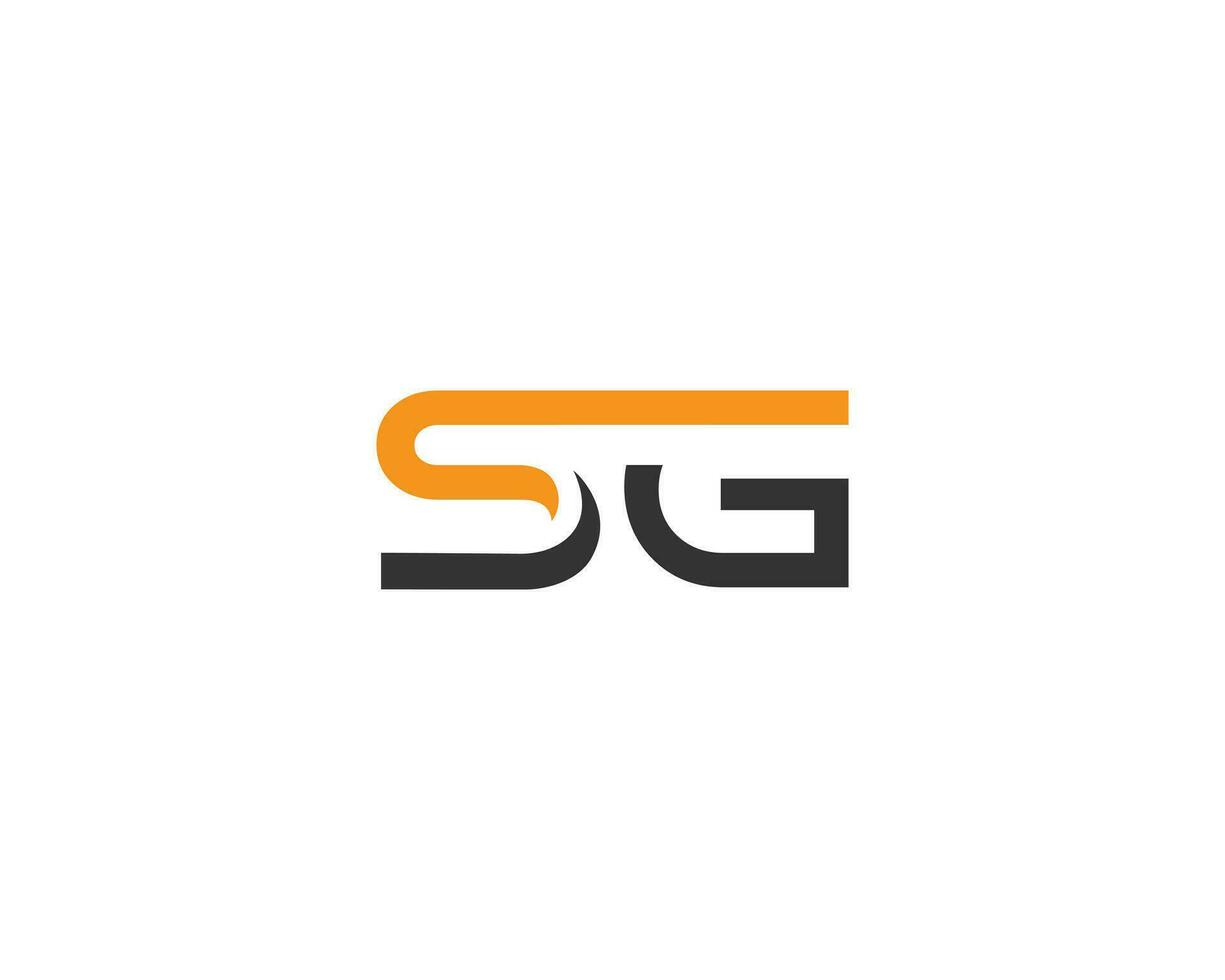 iniziale gs lettera astratto logo design monogramma modello vettore concetto.