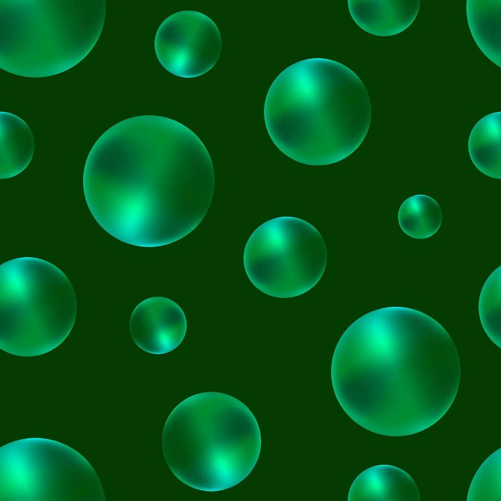 neon verde colorato perla senza soluzione di continuità modello, icona impostare, vivace maglia pendenza sfera vettore sfondo, astratto il giro forma tessuto Stampa, brillante gioiello gemma bicchiere. luminosa bolle.