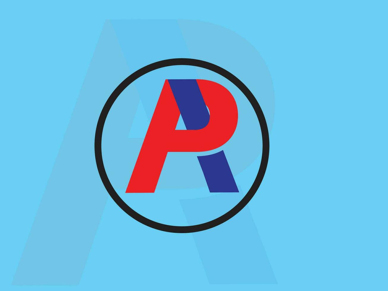 ap lettera logo vettore modello