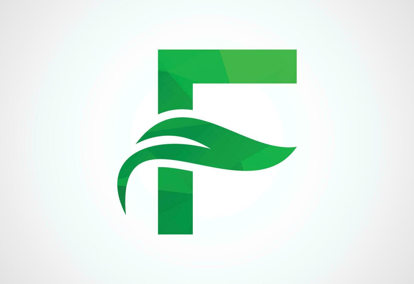 Basso poli e iniziale f lettera logo con creativo simbolo, vettore design modello