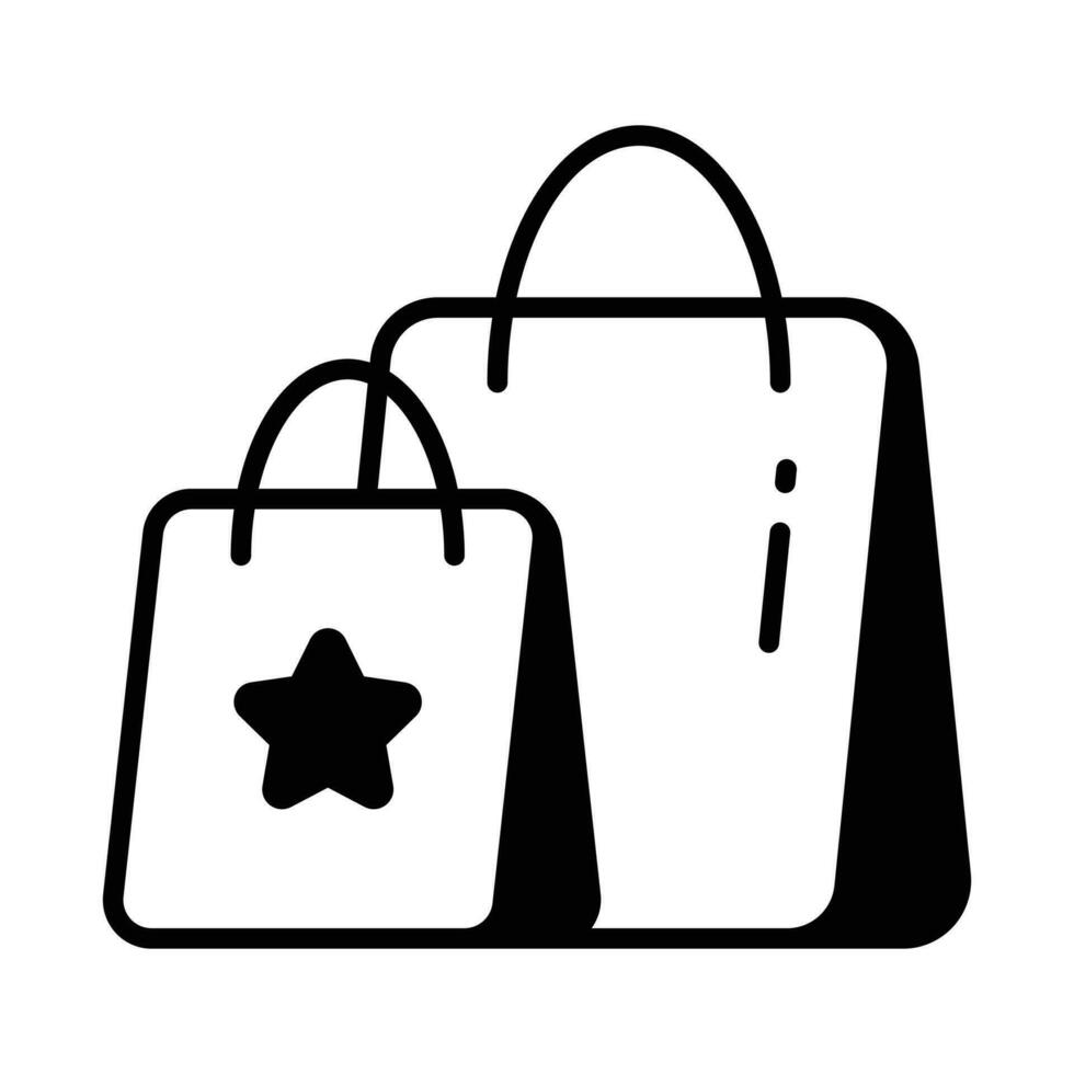 di moda design di shopping borse per siti web e app, vettore
